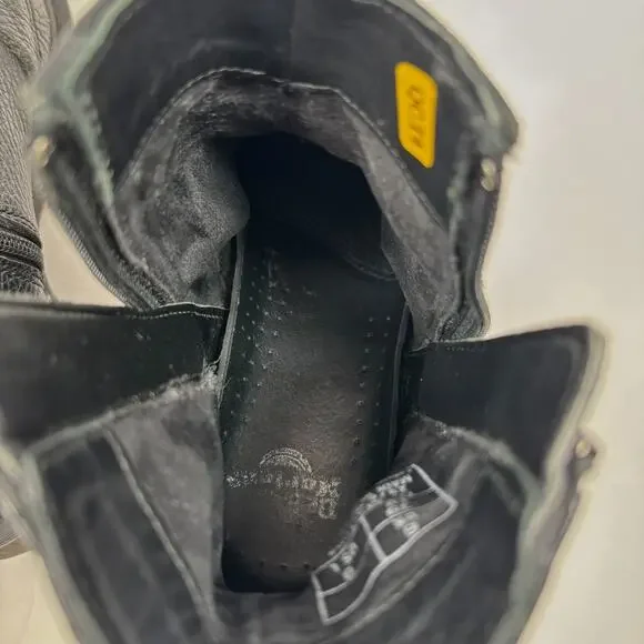 Dr. Martens 2976 Chelsea Boots Womens Size 8 Soft Black Pebbled Leather Side Zip - Picture 7 of 11